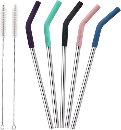 reusable metal straws 20 pack